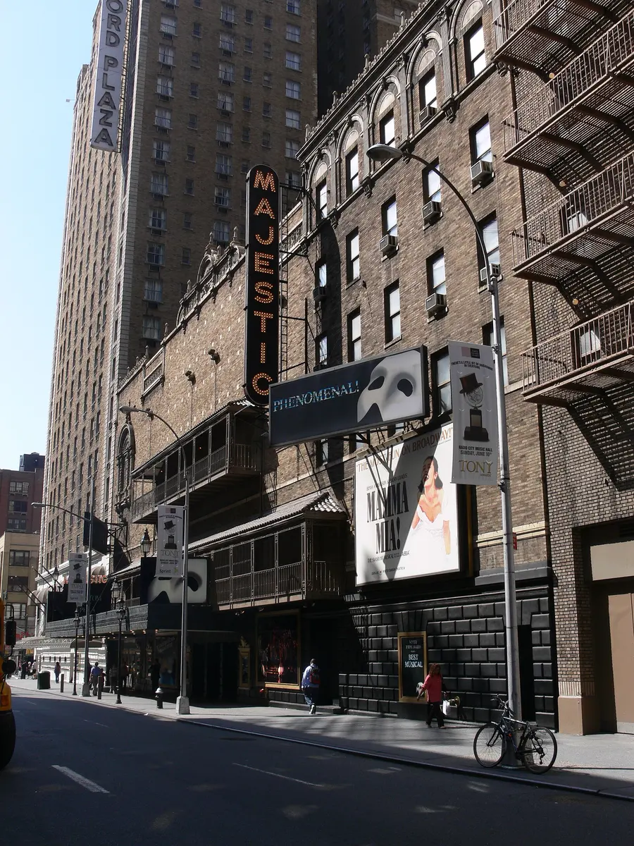 Majestic Theatre Broadway The Majestic Theatre on West 44th Street, Broadway Theater District NYC