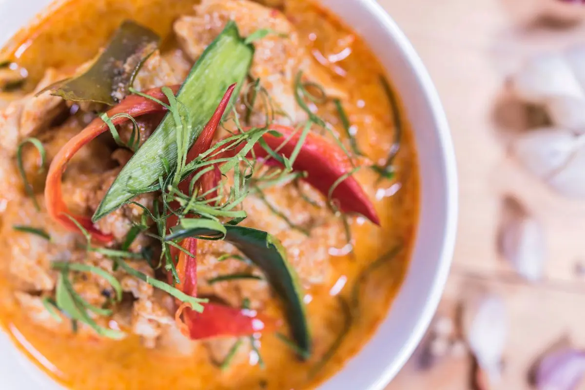 Red Curry Kaeng Phet Thai red curry kaeng phet with coconut milk