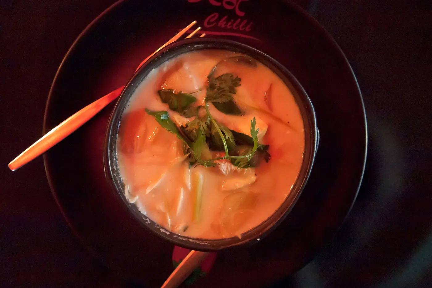Tom Kha Thai Coconut Soup Tom Kha coconut galangal soup in Chiang Mai Thailand