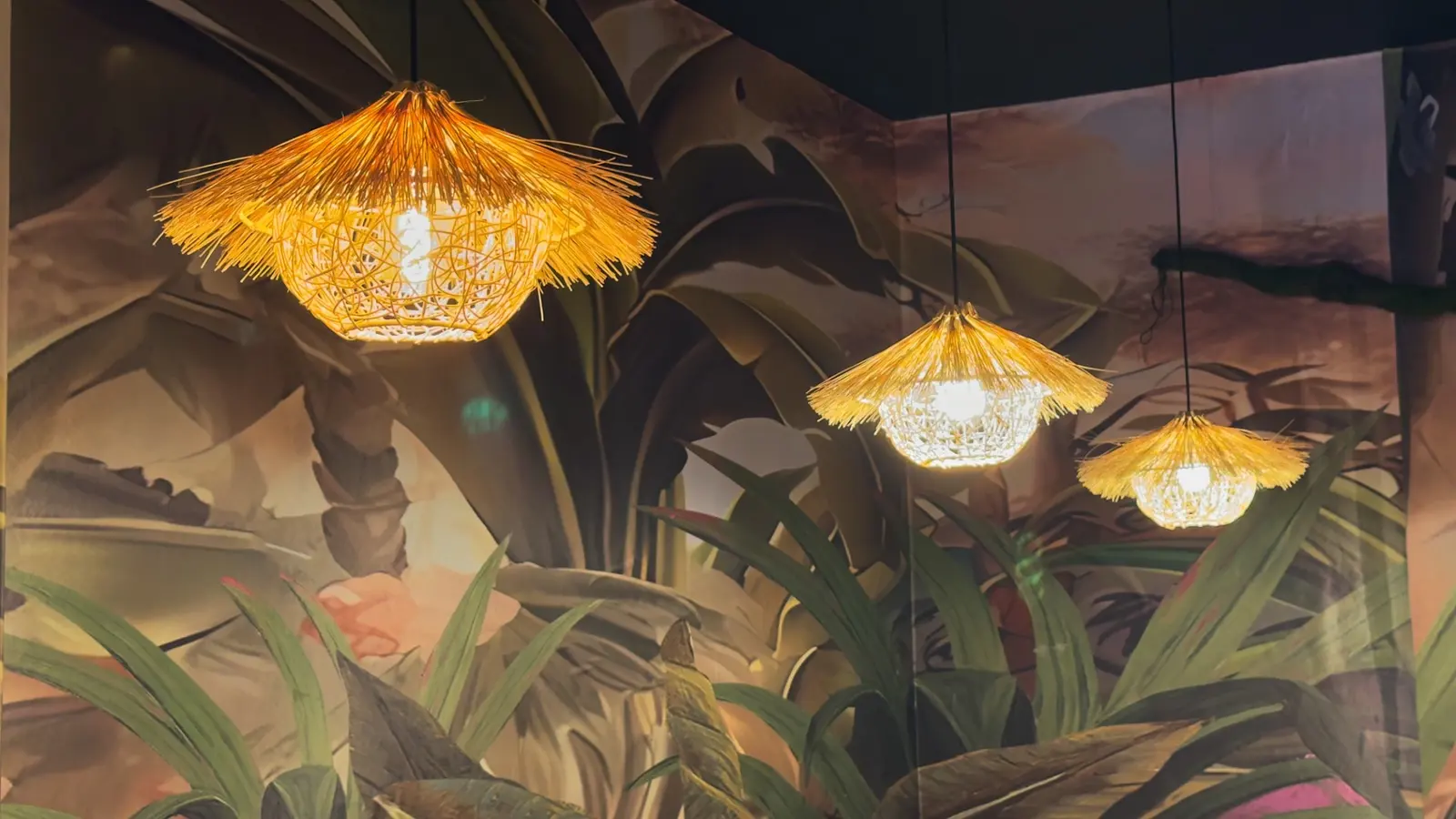 Inside the Jungle at Elephant Ear Thai Eatery, Hell's Kitchen NYC